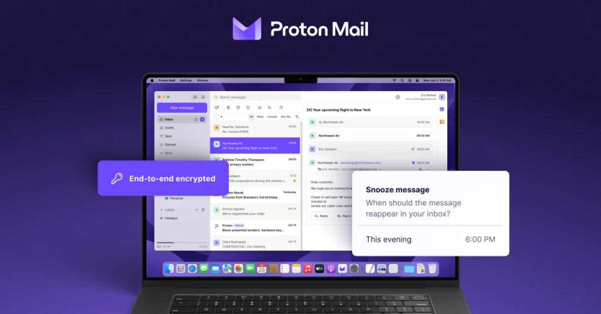 ProtonMail выпустил настольное приложение зашифрованной почты