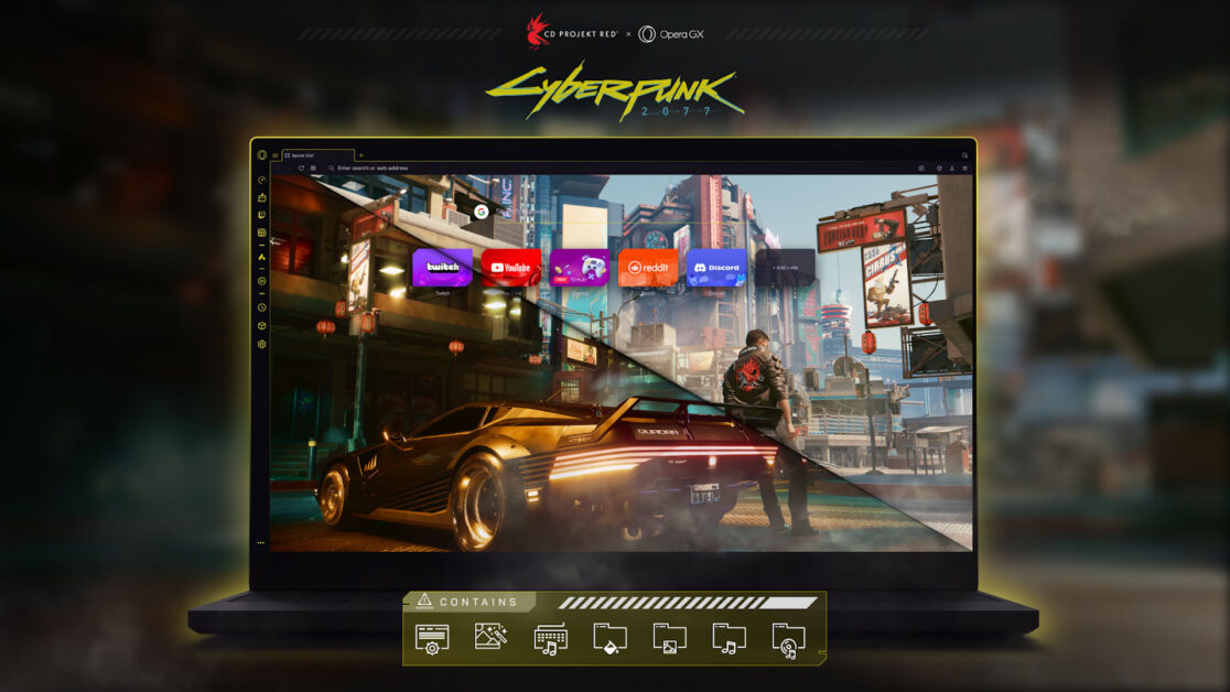Opera GX: Новый официальный мод Cyberpunk 2077